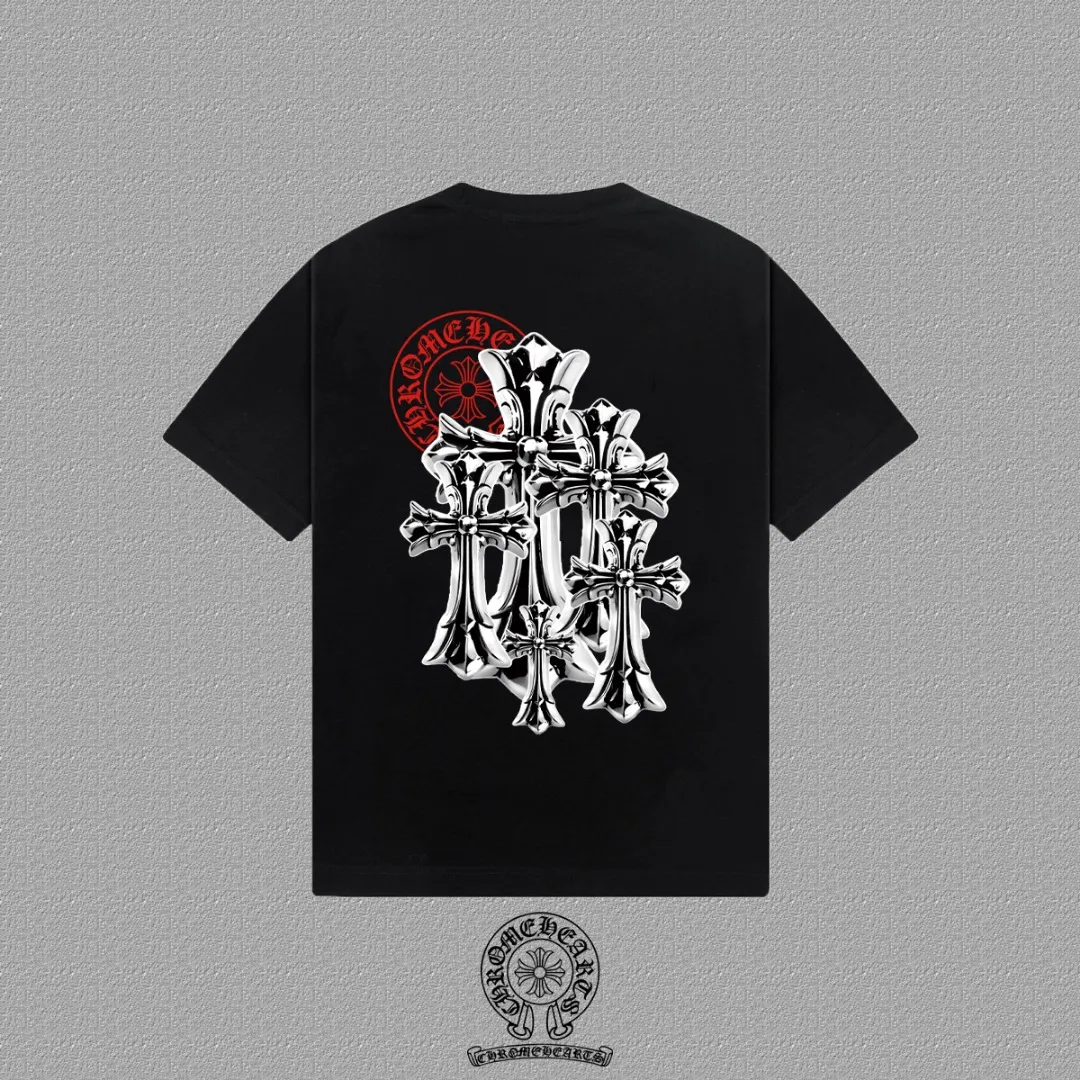 [CH ] 2026FW T LOGO Premium 26s Same Style ：Black White Green Size：S M L XL 2XL
